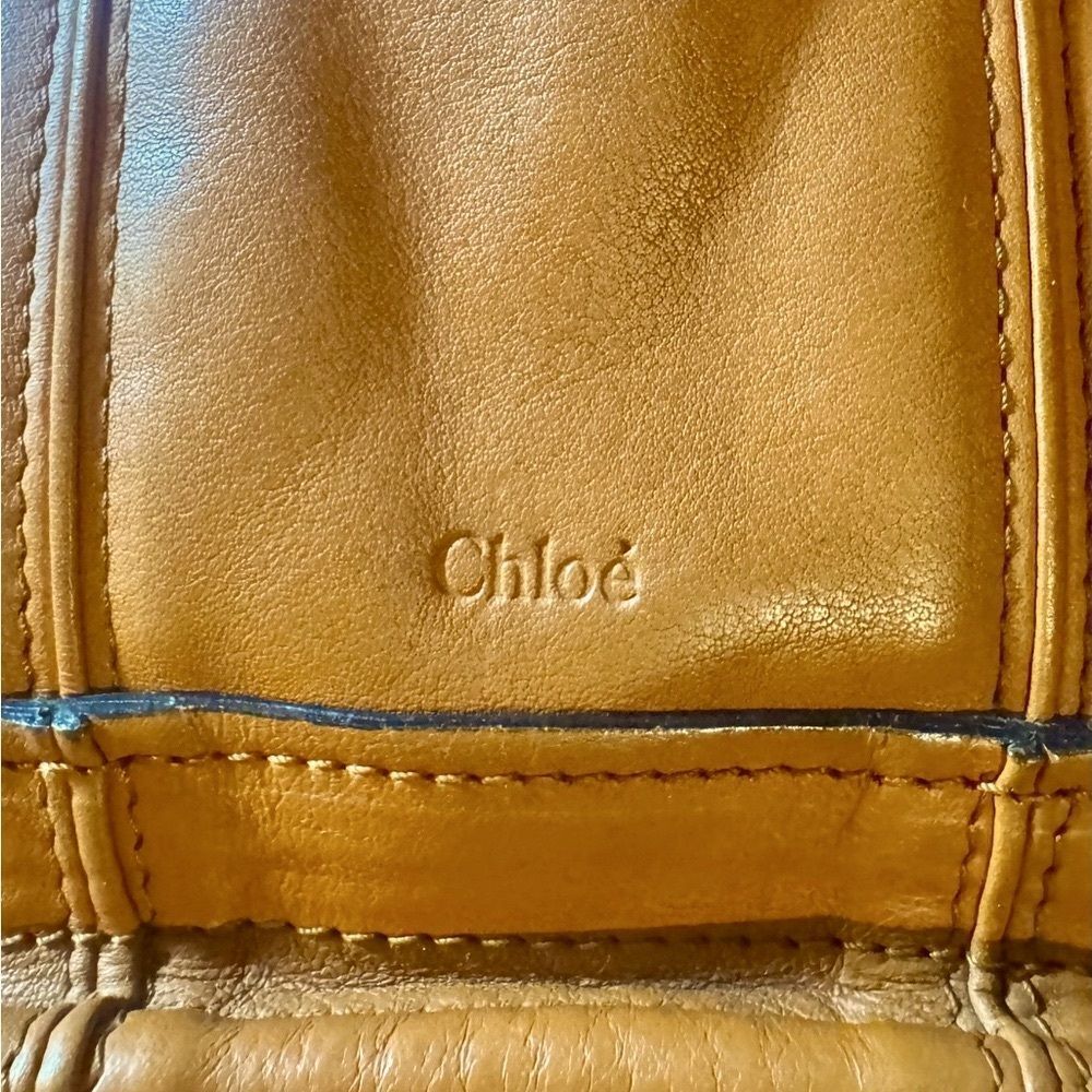 CHLOE Whiskey Brown Leather Small 2way Paraty Satchel - Picture 16 of 16